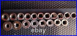 Craftsman 1/2 Drive 35pc Socket Set SAE & MM, 12-pt, GREAT SET, USA