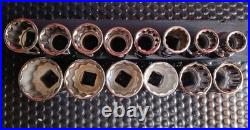 Craftsman 1/2 Drive 35pc Socket Set SAE & MM, 12-pt, GREAT SET, USA