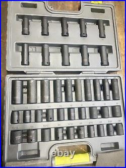 Craftsman 1/2 Drive 40-pc Metric Sae Standard & Deep Impact Socket Set