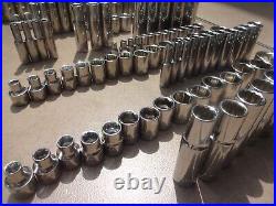 Craftsman 1/4 & 3/8 & 1/2 SAE 6 8 12 Point Socket Set 148 Pc Metric Standard