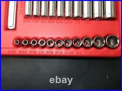 Craftsman 1/4 Inch 69 Piece Socket Metric SAE Set Made In USA 6 Point Free Shpn