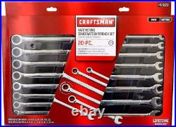 Craftsman 20 Pc Combination Ratcheting Wrench Set Metric MM & Standard SAE Craftsman 20 Pc Combination Ratcheting Wrench Set Metric MM & Standard SAE