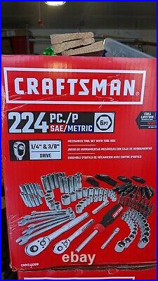 Craftsman 224-Piece Standard & Metric Mechanics Tool Set & Box-Lifetime Warranty