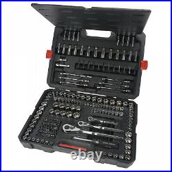 Craftsman 230 Pc. Mechanics Tool Set Standard Metric Sae With Case Deep Sockets