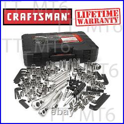 Craftsman 230-Piece Silver Finish Standard Metric Mechanics Tool Set 230 pc #165