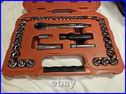 Craftsman 29308 Max Axess Pass Thru Socket Ratchet Wrench Set Metric SAE 1/4 3/8