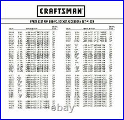 Craftsman 308 Piece Ultimate Laser Etched Deep Standard SAE & MM Socket Set 299