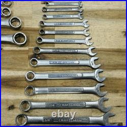 Craftsman 30 Piece Wrench Set V Series SAE & Metric Combination Box Open End