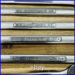 Craftsman 30 Piece Wrench Set V Series SAE & Metric Combination Box Open End