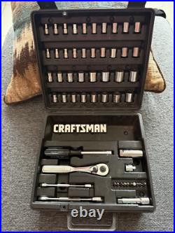 Craftsman 33653 53pc 3/8/ 1/4 Sae/metric Mechanics Socket Set G USA