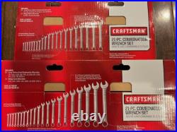 Craftsman 42 PC Metric SAE Standard Combination Wrench Sets 23048 & 23342 NEW