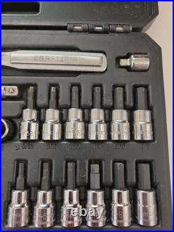 Craftsman 42pc Socket Wrench Bit Driver Set Torx Hex Flat Metric #34845
