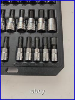 Craftsman 42pc Socket Wrench Bit Driver Set Torx Hex Flat Metric #34845