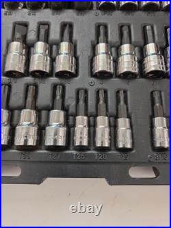 Craftsman 42pc Socket Wrench Bit Driver Set Torx Hex Flat Metric #34845