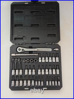 Craftsman 42pc Socket Wrench Bit Driver Set Torx Hex Flat Metric #34845