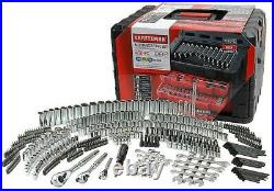 Craftsman 450 Mechanics Piece Tool Set Metric Chrome Professional Automotive Kit