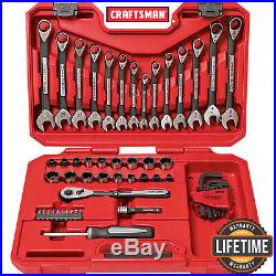 Craftsman 56-Piece Universal Mechanics Tool Set & Case, SAE Metric Socket Wrench