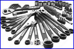 Craftsman 56-Piece Universal Mechanics Tool Set & Case, SAE Metric Socket Wrench
