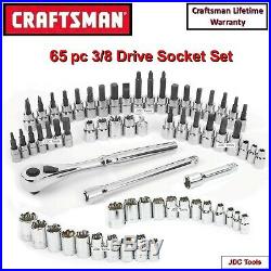 Craftsman 65 pc 3/8 1/4 drive Socket Torx Hex Ratchet Wrench Set 42 22 17 10