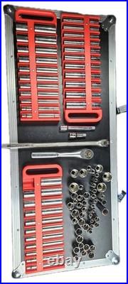 Craftsman 6-point & Hex 133 pc 1/2 Dr METRIC SAE SOCKET SET Deep Shallow USA Craftsman 6-point & Hex 133 pc 1/2 Dr METRIC SAE SOCKET SET Deep Shallow USA