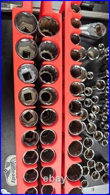 Craftsman 6-point & Hex 133 pc 1/2 Dr METRIC SAE SOCKET SET Deep Shallow USA Craftsman 6-point & Hex 133 pc 1/2 Dr METRIC SAE SOCKET SET Deep Shallow USA