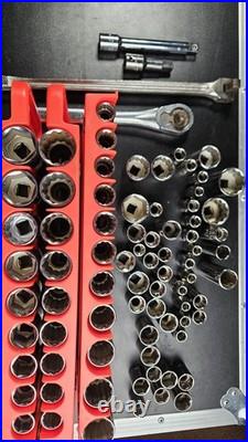 Craftsman 6-point & Hex 133 pc 1/2 Dr METRIC SAE SOCKET SET Deep Shallow USA Craftsman 6-point & Hex 133 pc 1/2 Dr METRIC SAE SOCKET SET Deep Shallow USA