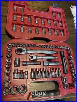 Craftsman 80 Pc. Socket Set 29308 L-AB Max Access Ratchet Set EUC Missing #17