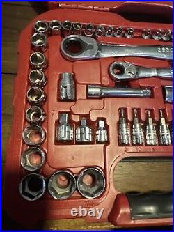 Craftsman 80 Pc. Socket Set 29308 L-AB Max Access Ratchet Set EUC Missing #17