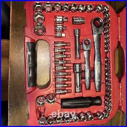 Craftsman 80 Pc. Socket Set 29308 L-AB Max Access Ratchet Set EUC Missing #17