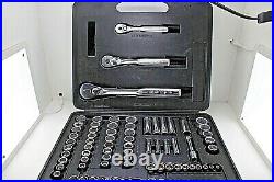 Craftsman 82 Piece SAE/Metric 1/4 3/8 1/2 Drives Socket Tool Case Set USA