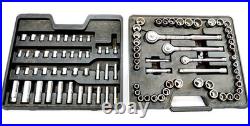 Craftsman 92 Piece Socket & Wrench Set in Case SAE & Metric Missing 1 Socket