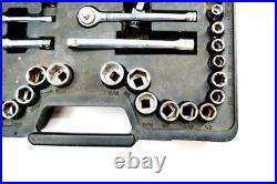 Craftsman 92 Piece Socket & Wrench Set in Case SAE & Metric Missing 1 Socket