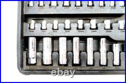 Craftsman 92 Piece Socket & Wrench Set in Case SAE & Metric Missing 1 Socket