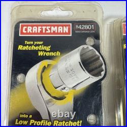 Craftsman 942800 & 942801 8 Pc Wrench Sockets Metric & Standard Lot