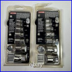 Craftsman 942800 & 942801 8 Pc Wrench Sockets Metric & Standard Lot