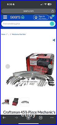 Craftsman 981080001 Mechanics Tool Set 450 Piece