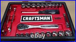 Craftsman 9 33429 29pc Mechanics Tool Set 3/8 Drive 6 Point SAE/MM Made in USA