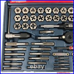 Craftsman 9-52377 Tap and Hex Die Set 76 Pcs Metric & SAE Standard USA Sears NEW