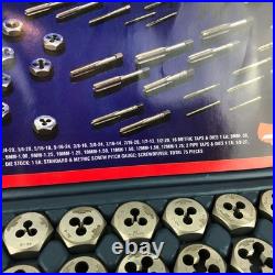 Craftsman 9-52377 Tap and Hex Die Set 76 Pcs Metric & SAE Standard USA Sears NEW