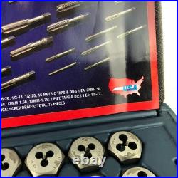 Craftsman 9-52377 Tap and Hex Die Set 76 Pcs Metric & SAE Standard USA Sears NEW