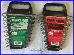 Craftsman 9 Piece Met/Standard Wrench Set 12 Pt. USA 8-16mm 1/4-11/16 NOS