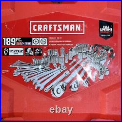 Craftsman CMMT12034 SAE/Metric Mechanics Tool Set 1/4, 3/8, 1/2 Drives 189pc