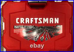 Craftsman CMMT12035 150pc SAE/Metric Gunmetal Chrome Mechanics Tool Set USED