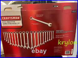 Craftsman Combination Ratcheting Wrench Set Metric MM Standard SAE Retail Box