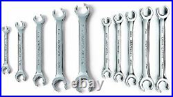 Craftsman Full Polish 10 pc Standard Metric Line/Flare Nut Wrench Set SAE/MM