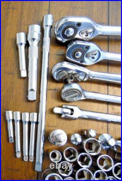 Craftsman, Husky, Pittsburgh, Unbranded Lot of 150 + Pieces Sockets, Ratchets