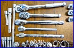 Craftsman, Husky, Pittsburgh, Unbranded Lot of 150 + Pieces Sockets, Ratchets