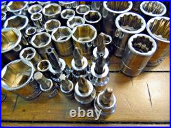Craftsman, Husky, Pittsburgh, Unbranded Lot of 150 + Pieces Sockets, Ratchets