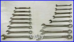 Craftsman Industrial USA 16pc Combo Wrench Set 6-PT Standard & Metric #48987