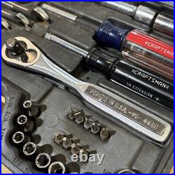 Craftsman Mechanic Socket Wrench Set 62pc Metric & SAE WithCase 33039 COMPLETE USA